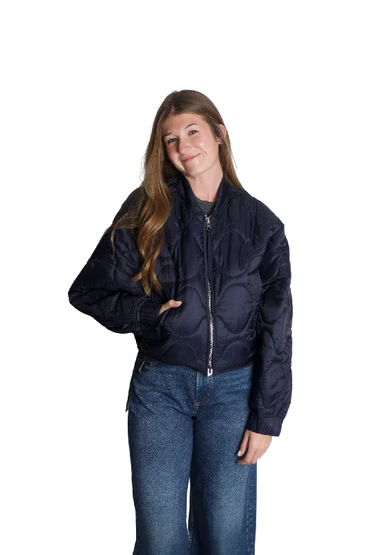 Iona Quilted Jacket in Navy