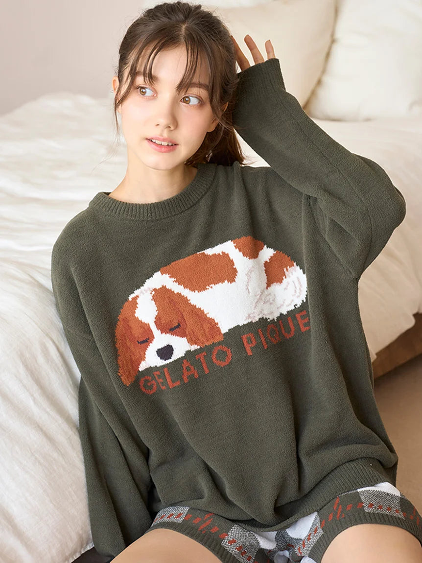 SLEEPING DOG Pullover Sweater