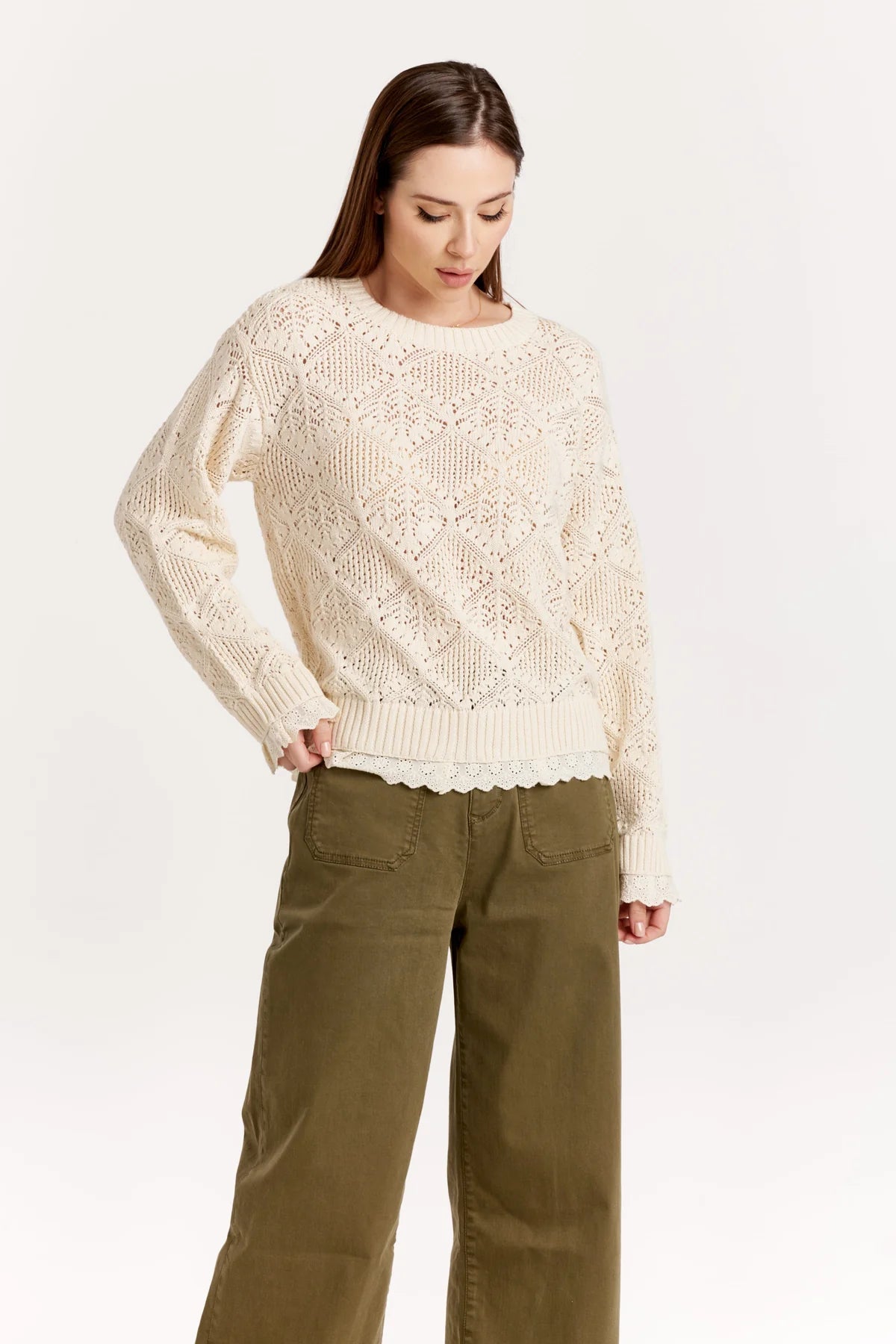 Torrance Lace Sweater