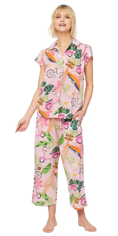 Capri Pajama Set - Scooter Adventure Print